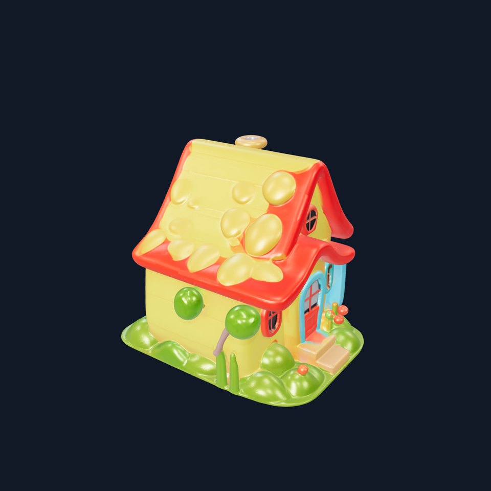 Cartoon House Model Pack for Animation and Games